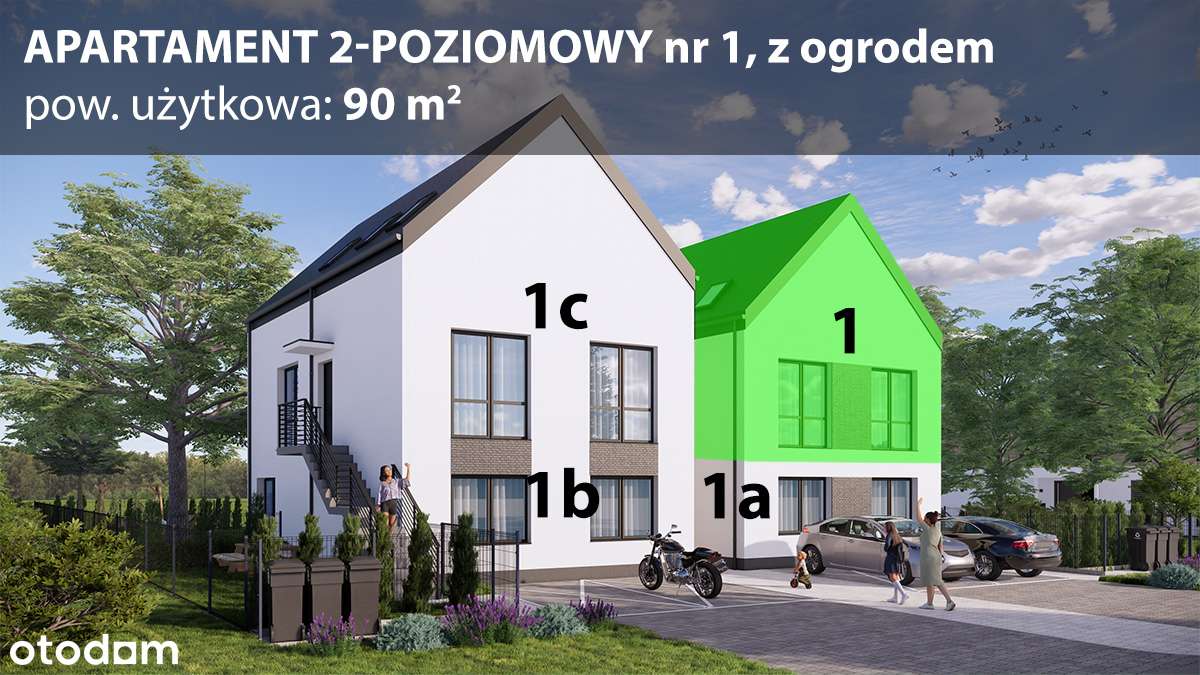 GOTOWE z ogródkiem, 4/5 pokojów, PAWŁOWICE-1