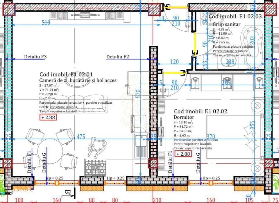 Apartament Nou Ultrafinisat 2 camere-etaj 1-lift-Calea Moldovei — fotografia 1
