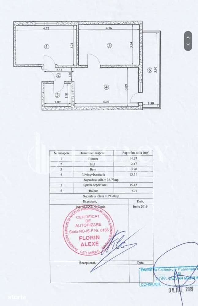 Apartament READY TO MOVE la mansardă, cu balcon și boxă de depozitare-12