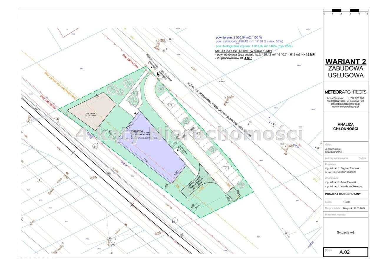 działka pod zabudowę mieszkaniową i usługową-2