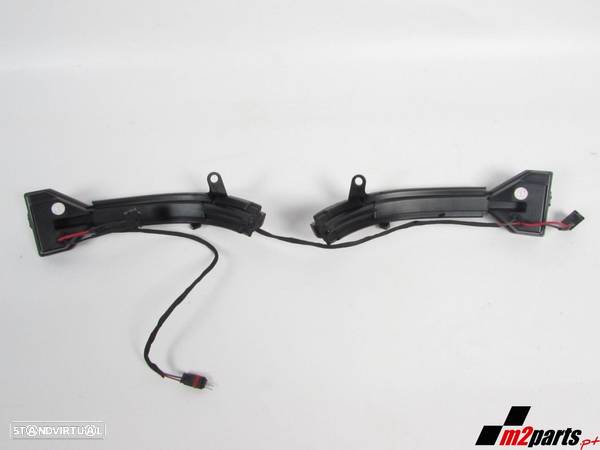 CONJUNTO PISCAS ESCURECIDOS DYNAMIC LED P/ RETROVISORES FACELIFT Novo BMW 7 (F01... - 2