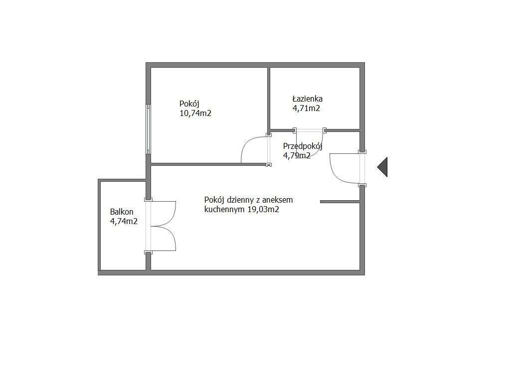 Pod Klucz l Gotowe 2 Pokoje l Wkd 350m-2