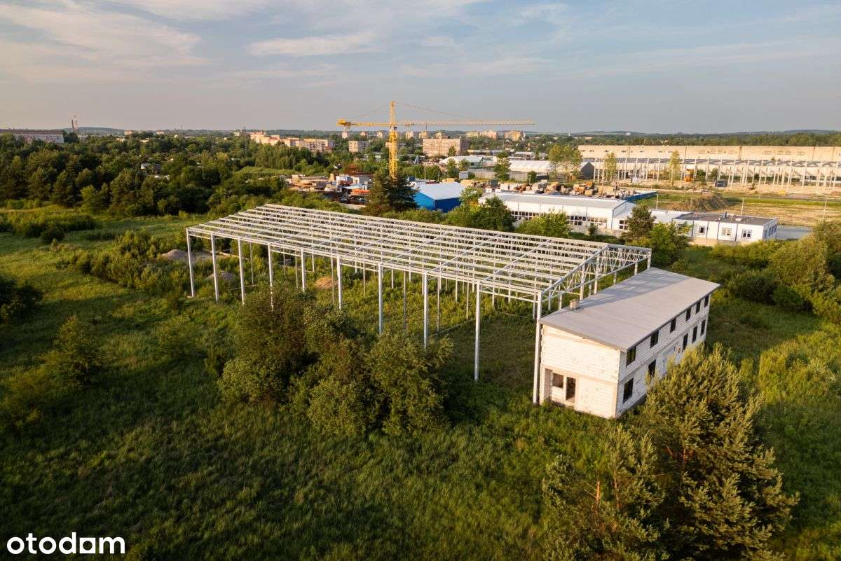 Działka przemysłowa 16 451 m2 z halą w budowie. - Pełny obrazek: 2/14