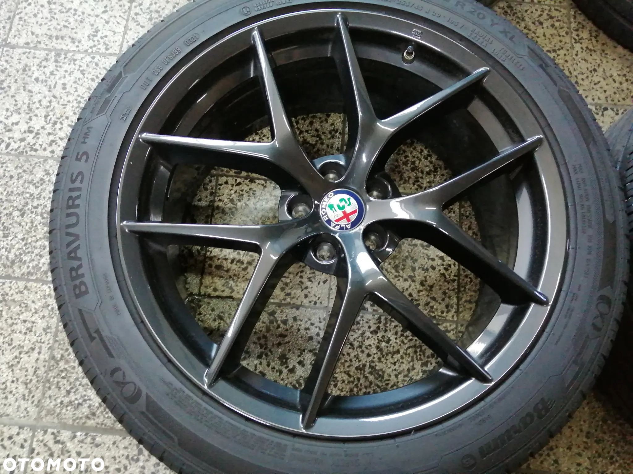 ALFA ROMEO STELVIO KOŁA FELGI OPONY ALU 8,5JX20 ET31 5X110 255/45 R20 156117310 - 8