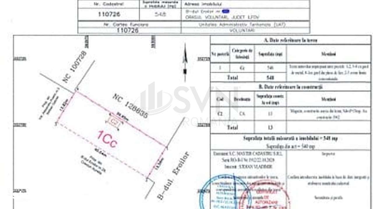Teren Piera Voluntari 550 mp - Imagine principală: 3/5