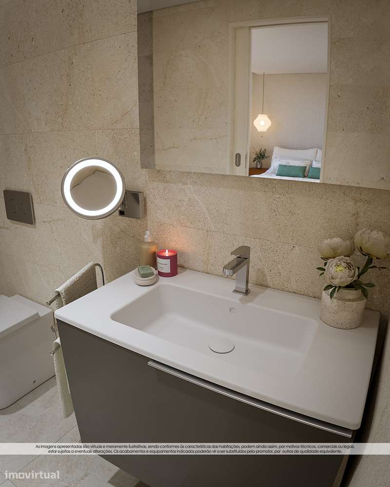 Apartamento T2 Arcozelo ao Intermaché com terraço Nascente Sul-8