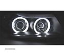 FARÓIS ANGEL EYES CCFL PARA BMW E90 4P 05-08 FUNDO PRETO - 3