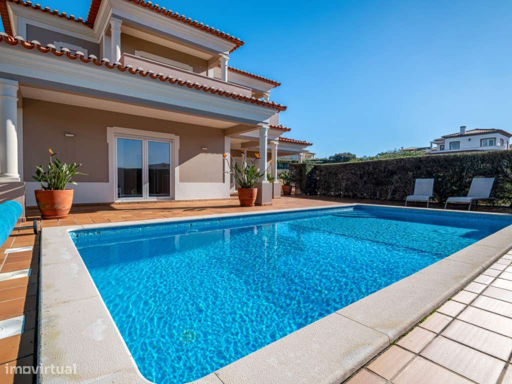 Moradia T3 com piscina, jardim, garagem e vista no Praia d'el Rey B...-44