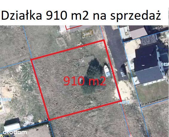 Działka 910 m2 Konradowo Nowa Sól na sprzedaż