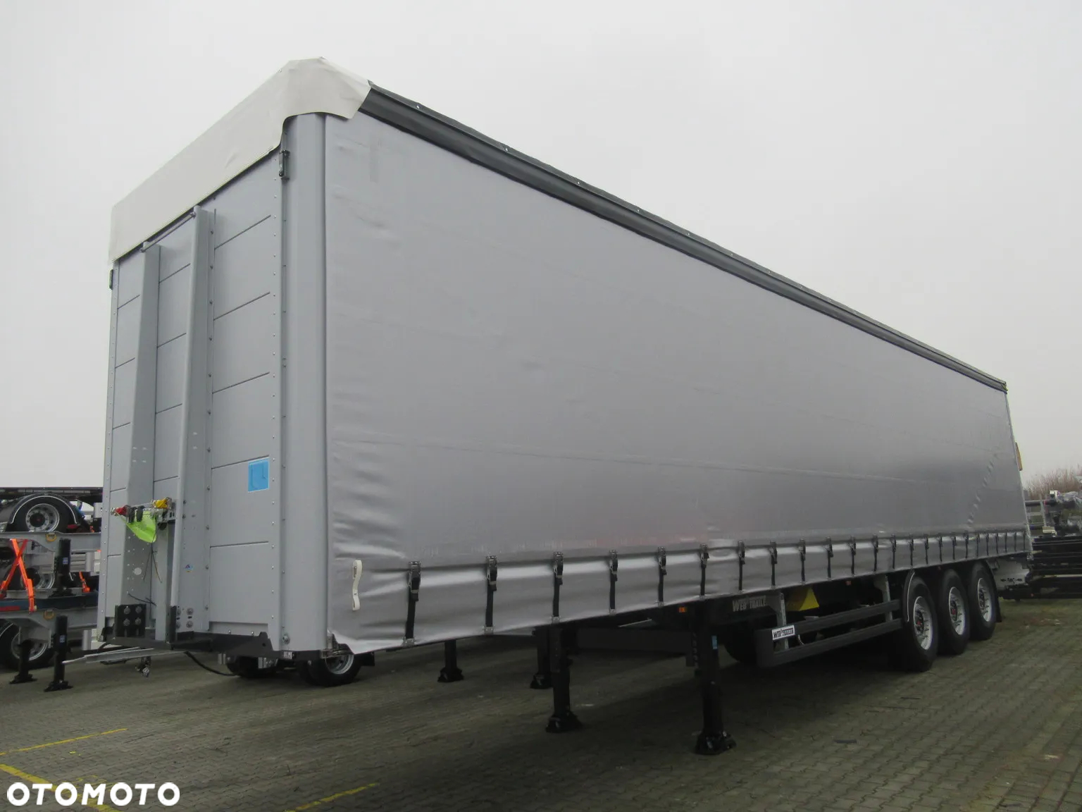 System Trailers Web-Trailer 3-Achs Schiebeplane + Bordwand + FLEXSTRAP - 30