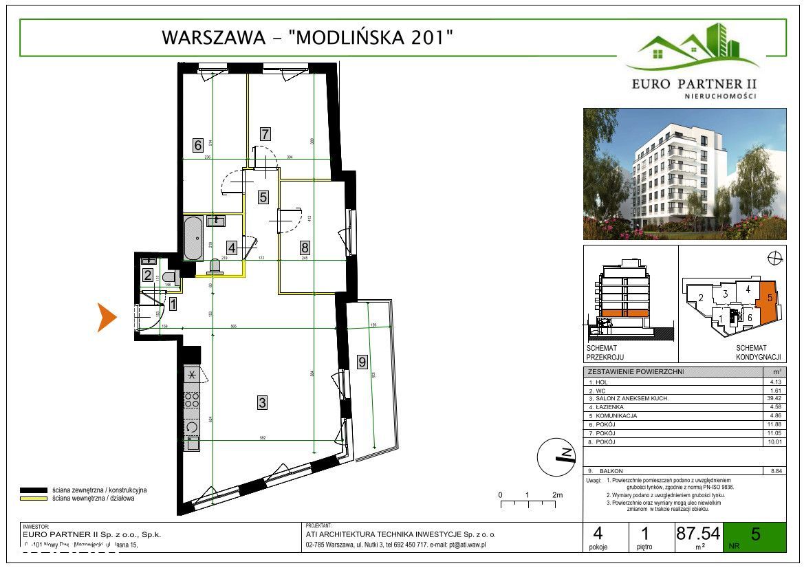 Mieszkanie w inwestycji Modlińska 201 | M5