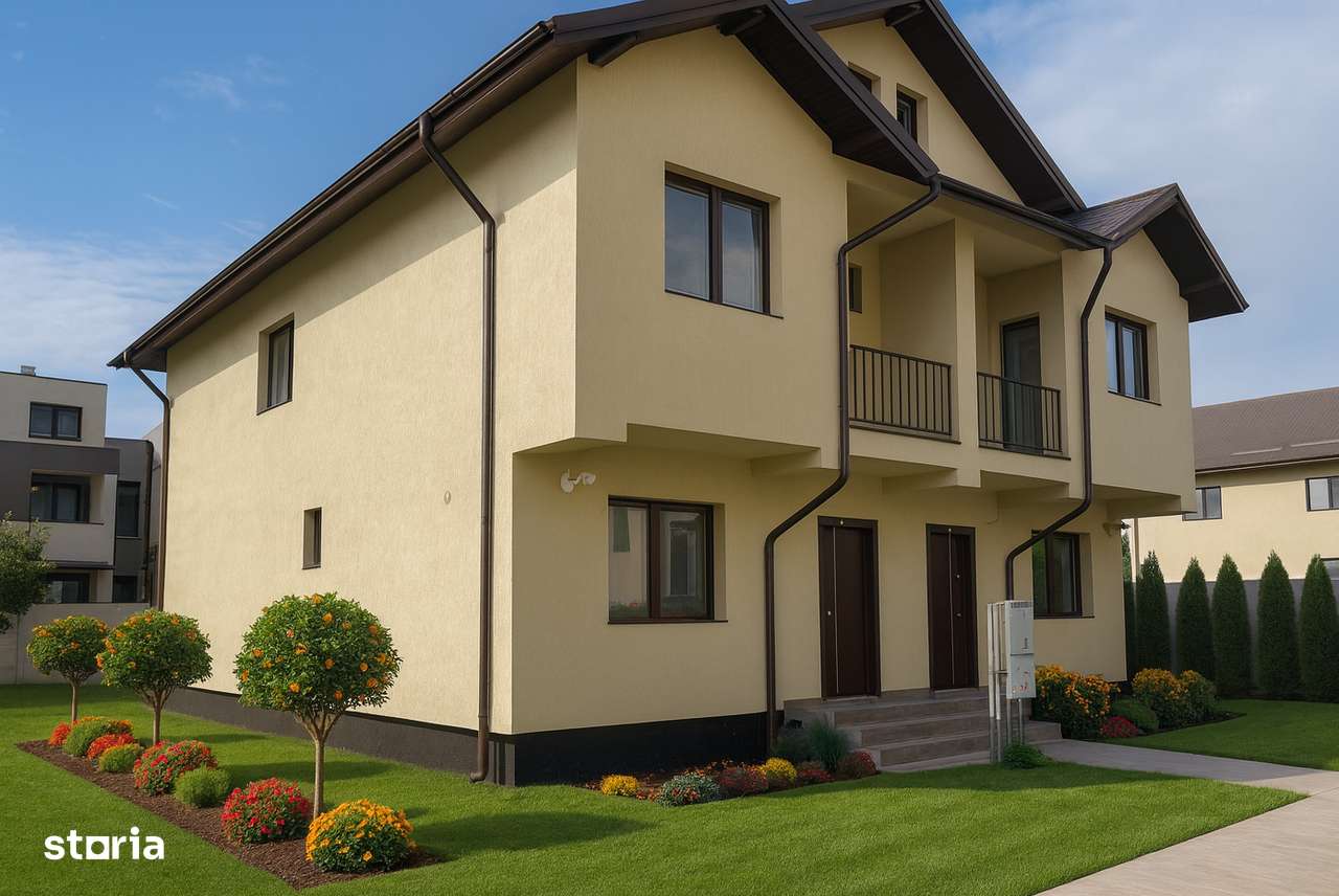 Ansamblu privat de case individuale unite, 4 camere, Comision 0-18