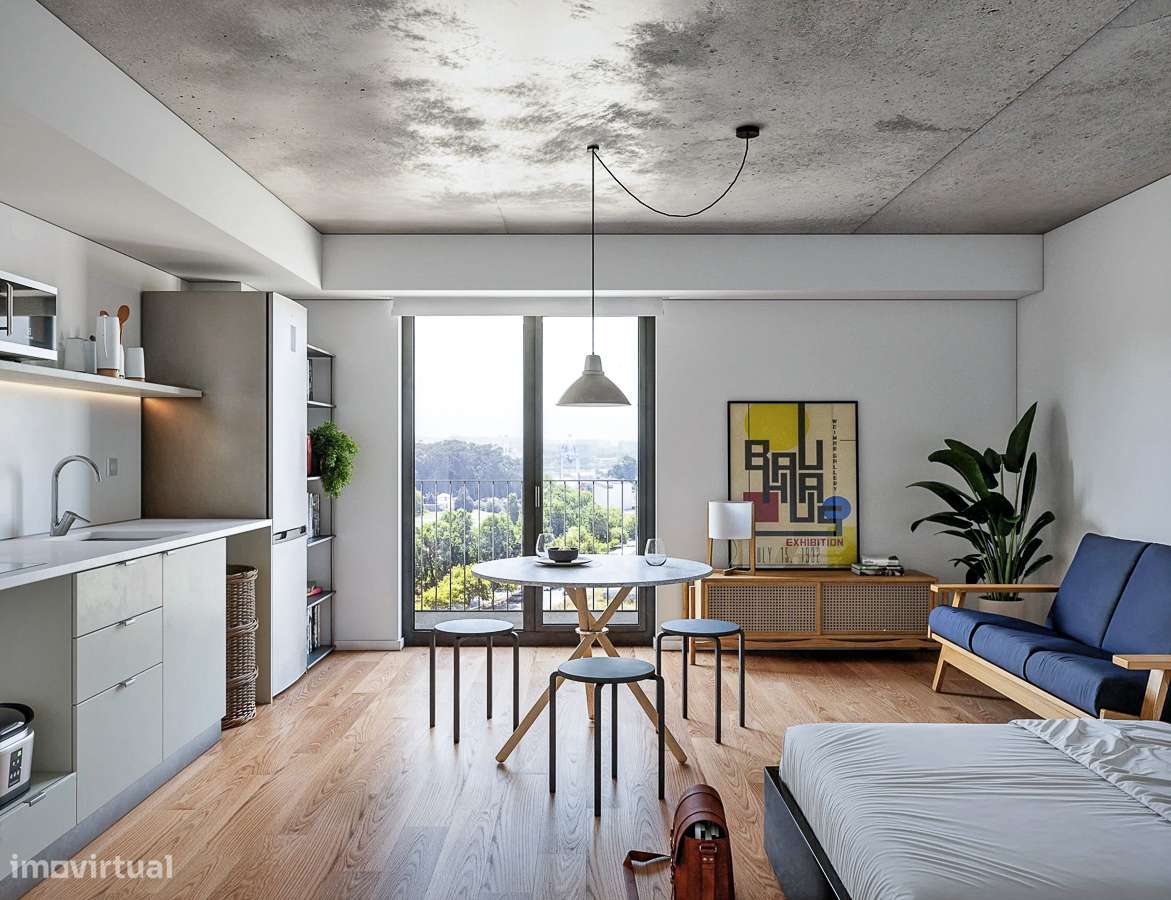 Apartamento T1+ 1 com varanda em Leça da Palmeira.-10