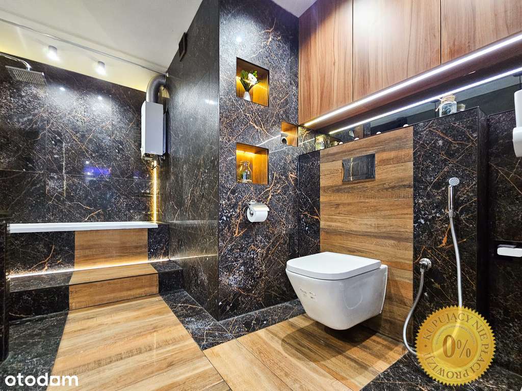 Nowy układ - otwarty salon, duża łazienka !-0