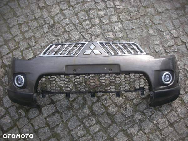 PAJERO SPORT 2009-14 KRATKA GRILL ZDERZAK PRZÓD PRZEDNI L200 - 1