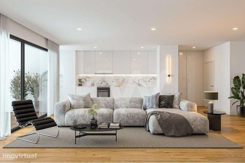 APARTAMENTO T3 NOVO, TERRAÇO 64 M2,  LUGAR DE GARAGEM PARA 2 VIATURAS - Grande imagem: 2/36