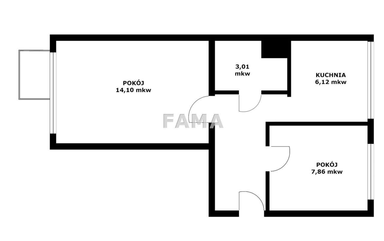 2-p., 39 m2, Zazamcze Przylesie, po remoncie-5