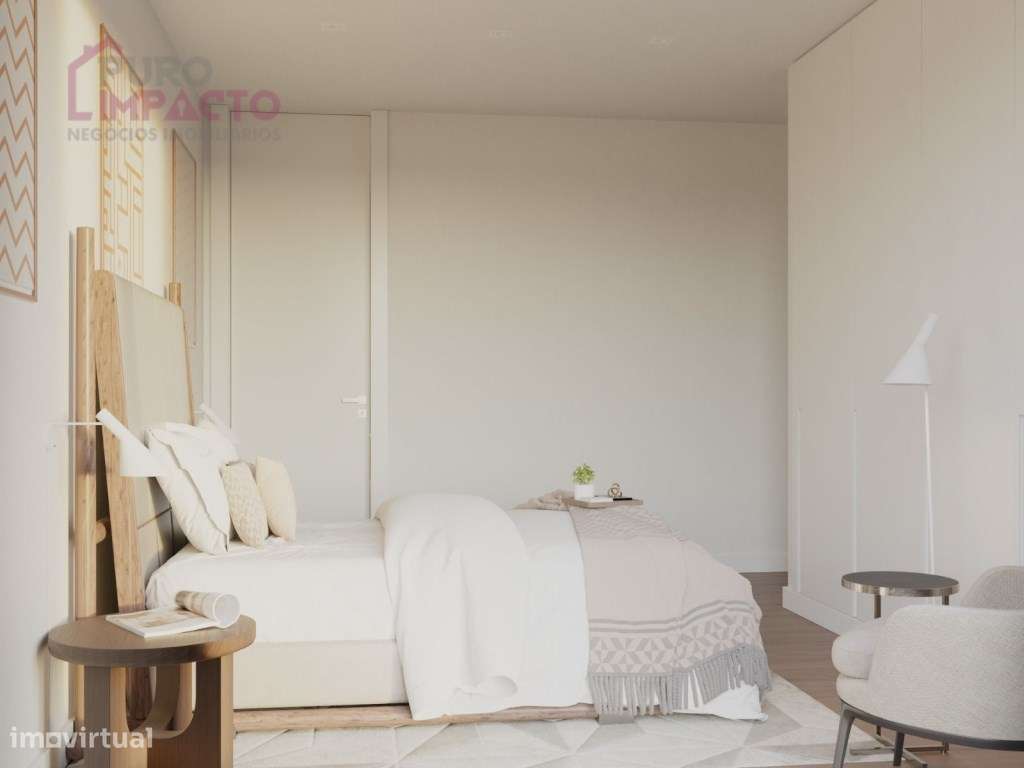 NOVO T2 R/C com varanda e vista mar em Espinho-10