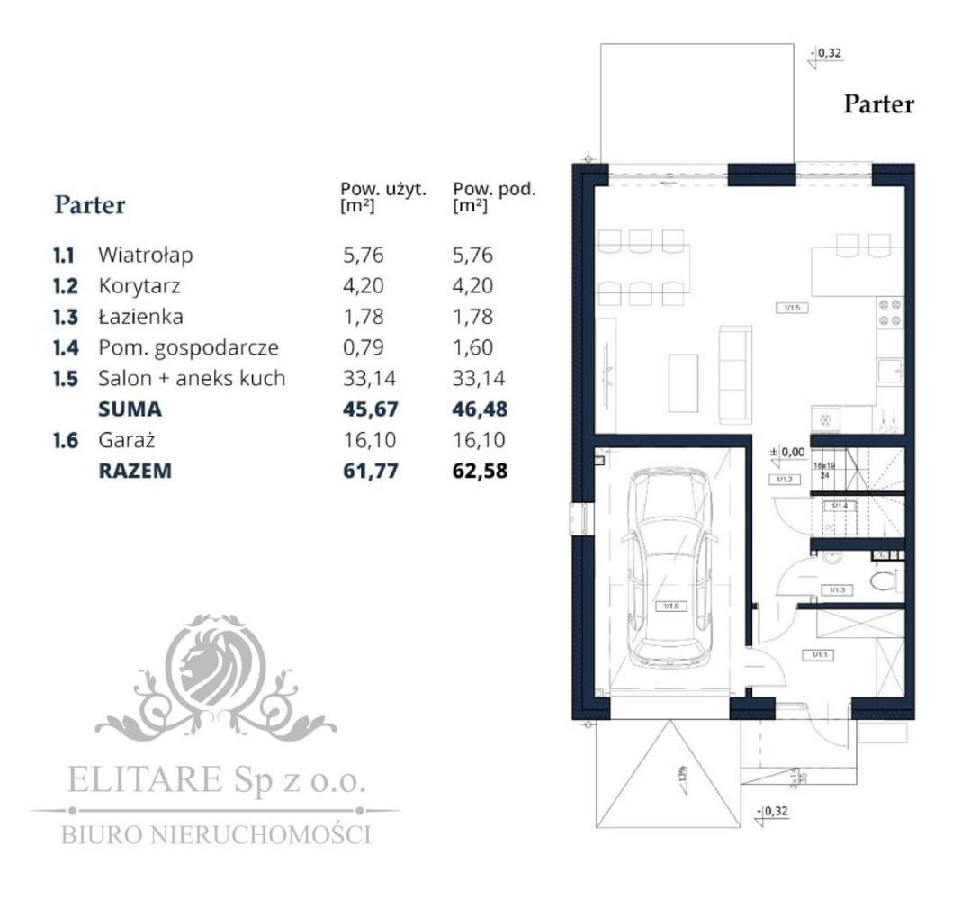 Dom w zab. bliźniaczej 105,27m2 +opcj.poddasze 29, - Pełny obrazek: 4/16