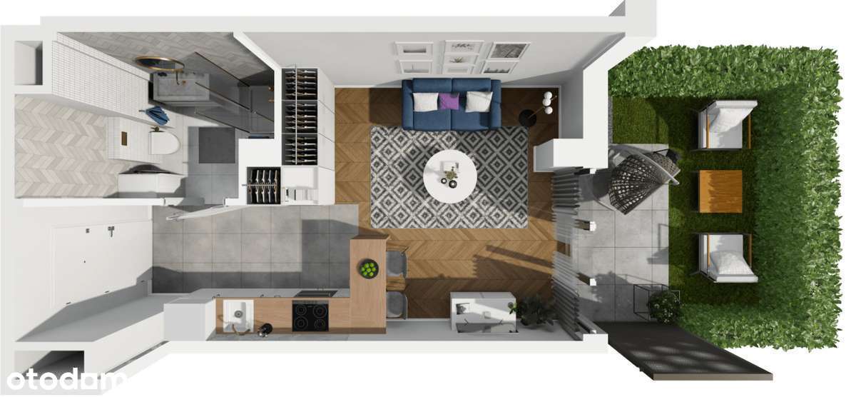 Nowoczesny lokal z balkonem i garażem . Modna dzielnica Młode- Miasto-9