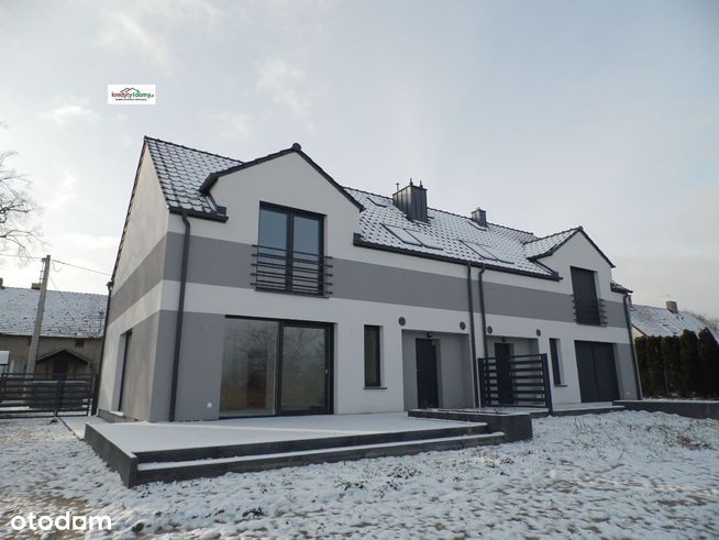 Bliźniak z garażem - Duża Działka 950 m kw-0