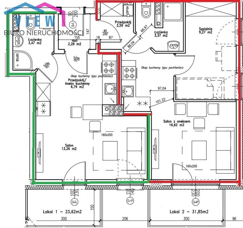 Dwupak inwestycyjny-2pokoje+kawalerka-5
