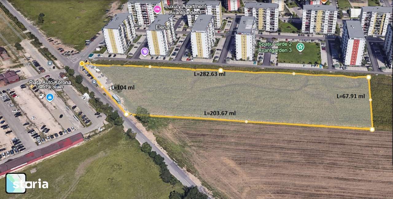 Investitie Premium: 16544 mp intravilan Avantgarden Bartolomeu - Imagine principală: 3/13