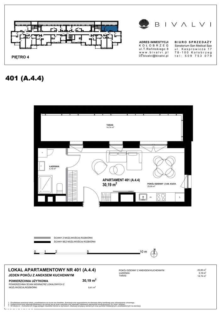 Bivalvi | apartament 1-pok. | 30,19 m² | 401 - Pełny obrazek: 3/10