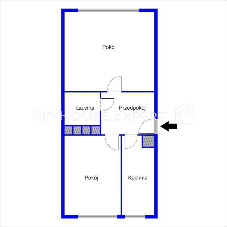 Staszica 2 pokoje, 48m2, do wprowadzenia-15