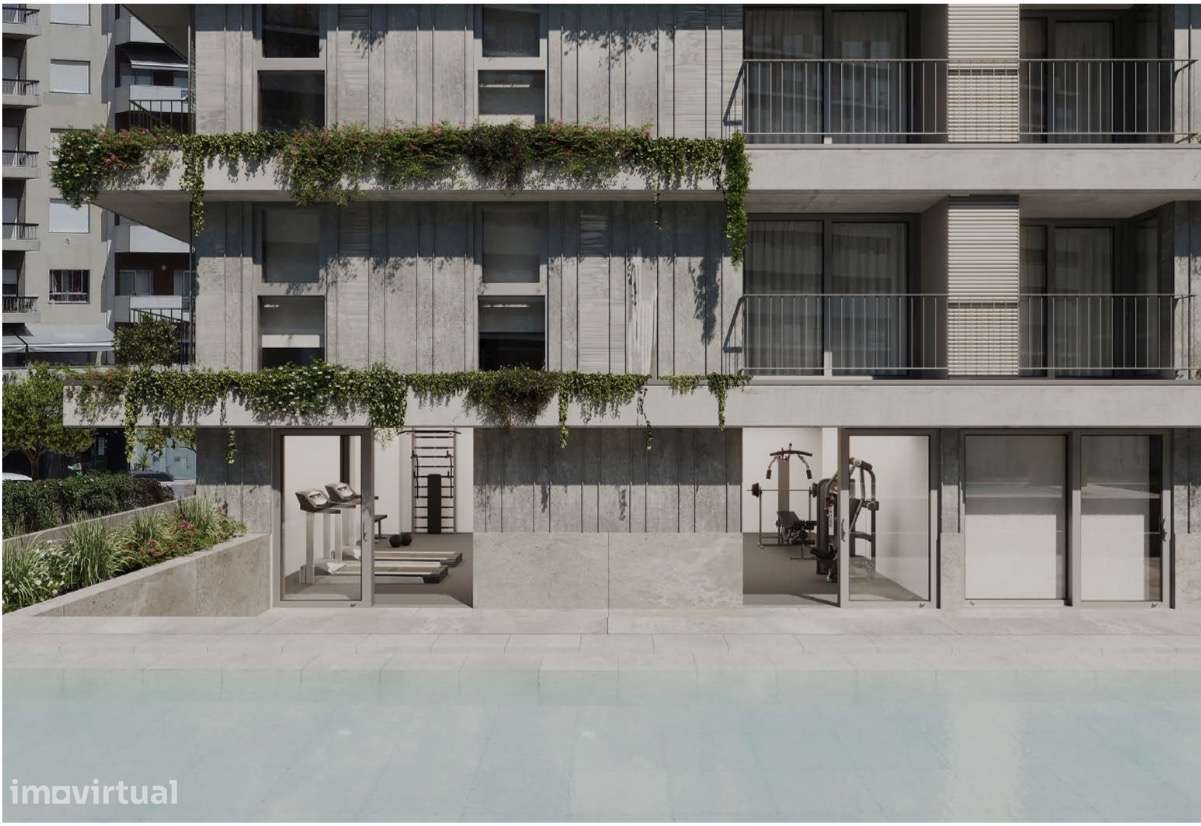 Apartamento T1 novo em condomínio fechado com piscina-5