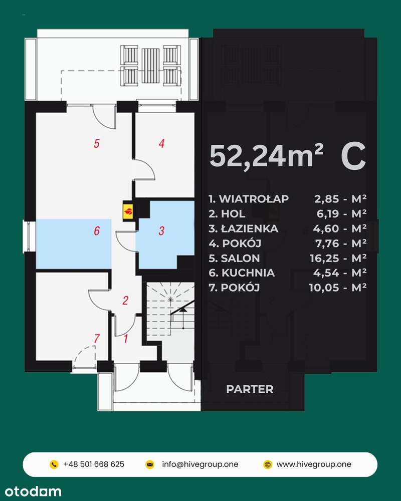 Nowe bezczynszowe mieszkania z ogródkami i parkingiem – Zamość. - Pełny obrazek: 4/11