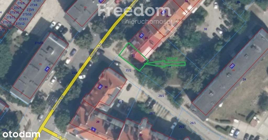 Działka na sprzedaż — Olsztyn, obręb 73, nr 32 - Pełny obrazek: 2/2