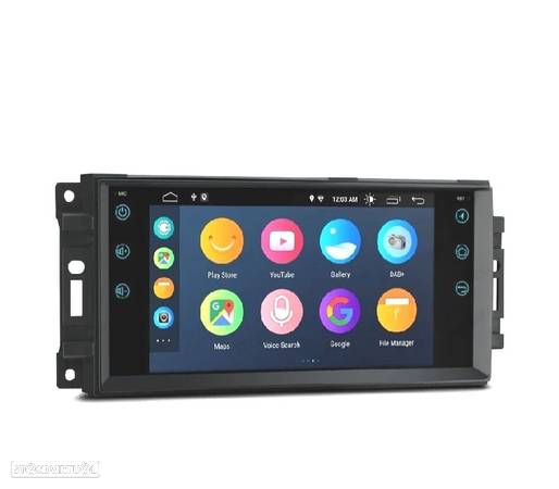 AUTO RÁDIO GPS ANDROID 10 PARA DODGE JEEP CHRYSLER 07-11 - 7