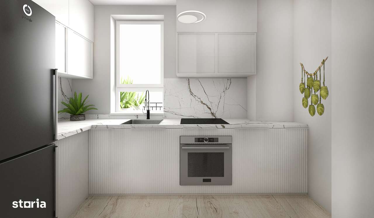 Garsoniera finisata la cheie, decomandata, terasa de 15mp, Magnolia-0