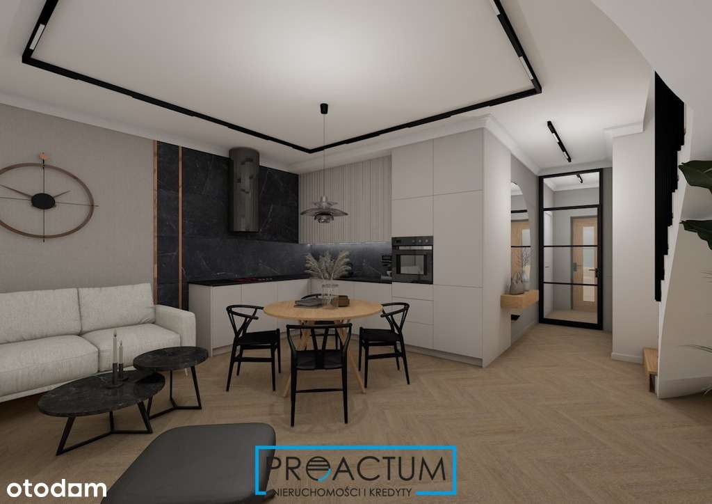 Nowoczesny dom szeregowy z ogródkiem i garażem-7