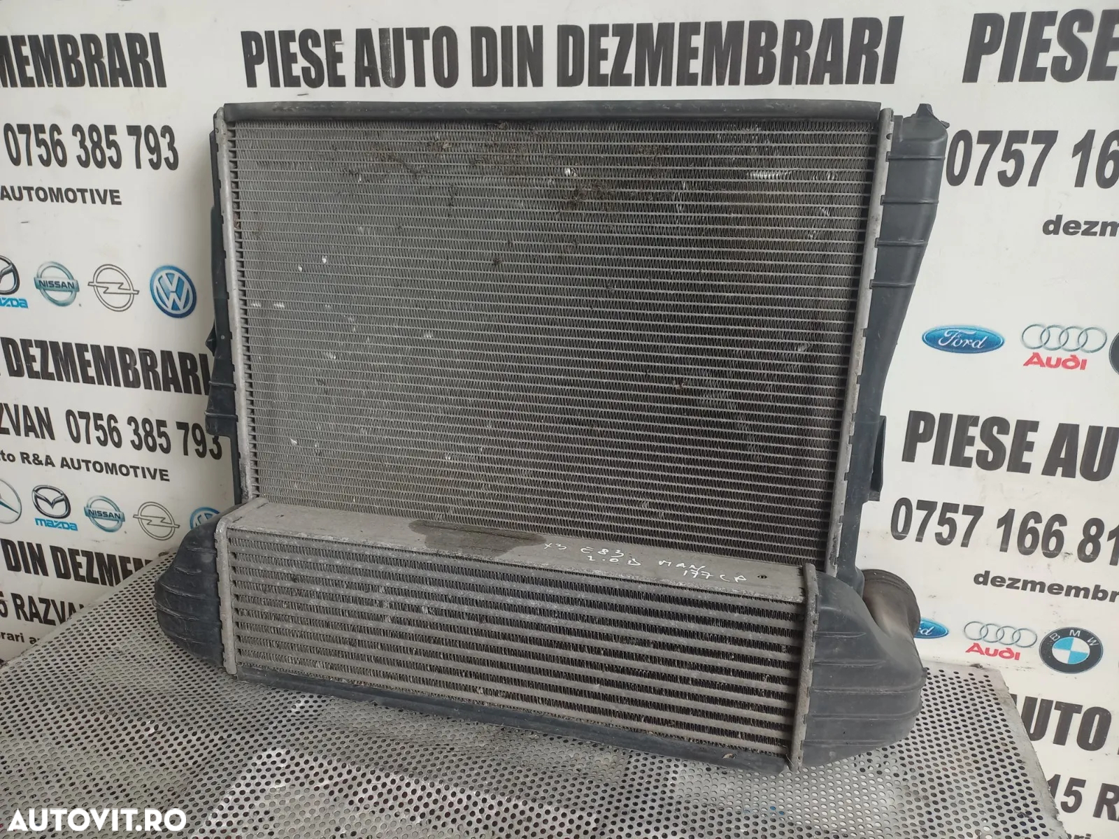 Grup Radiatoare Radiator Apa Clima Intercooler Bmw X3 E83 2.0 Diesel N47 Manual Cod Radiator Bmw X3E83 - Dezmembrari Arad - 5