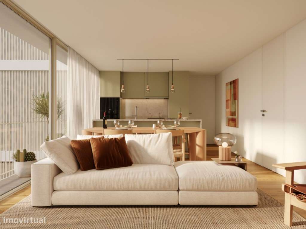 Apartamento T3 com varanda em Matosinhos Sul-1