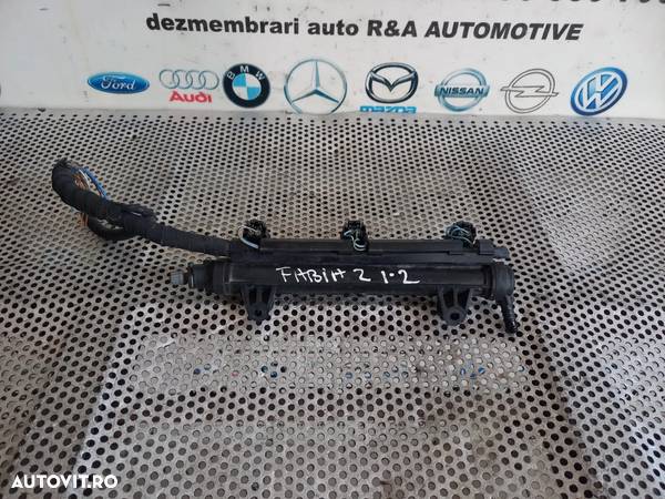 Rampa Injectie Injectoare Injector Skoda Fabia 2 Vw Polo Seat Ibiza 1.2 Benzina Motor CGP - Dezmembrari Arad - 5