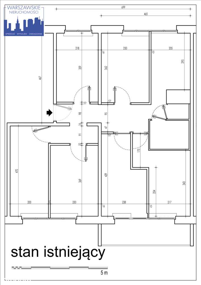 Inwestycyjny gotowiec (6 pokoi) przy metrze-1