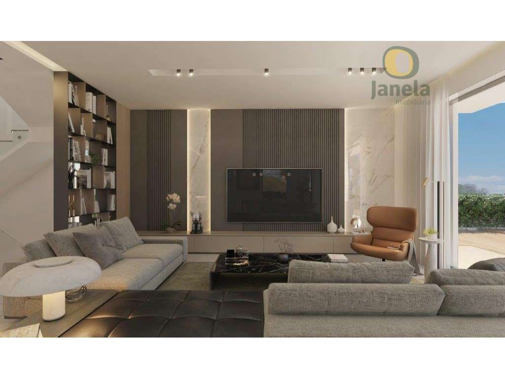 Moradia T4 contemporânea com piscina, garrafeira e fire pit-13