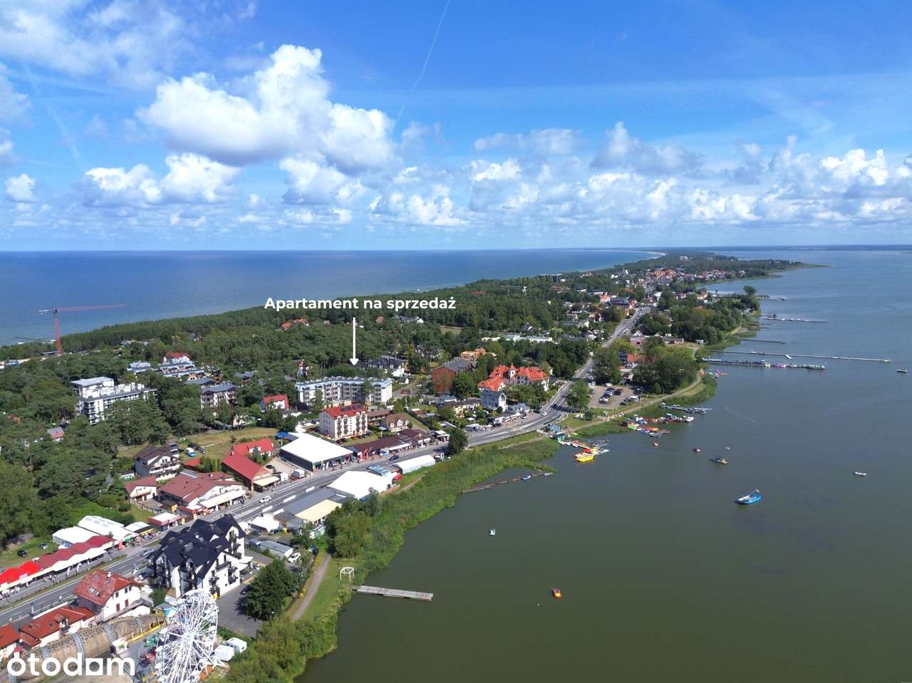 Apartament z tarasem i widokiem na jezioro Mielno-10