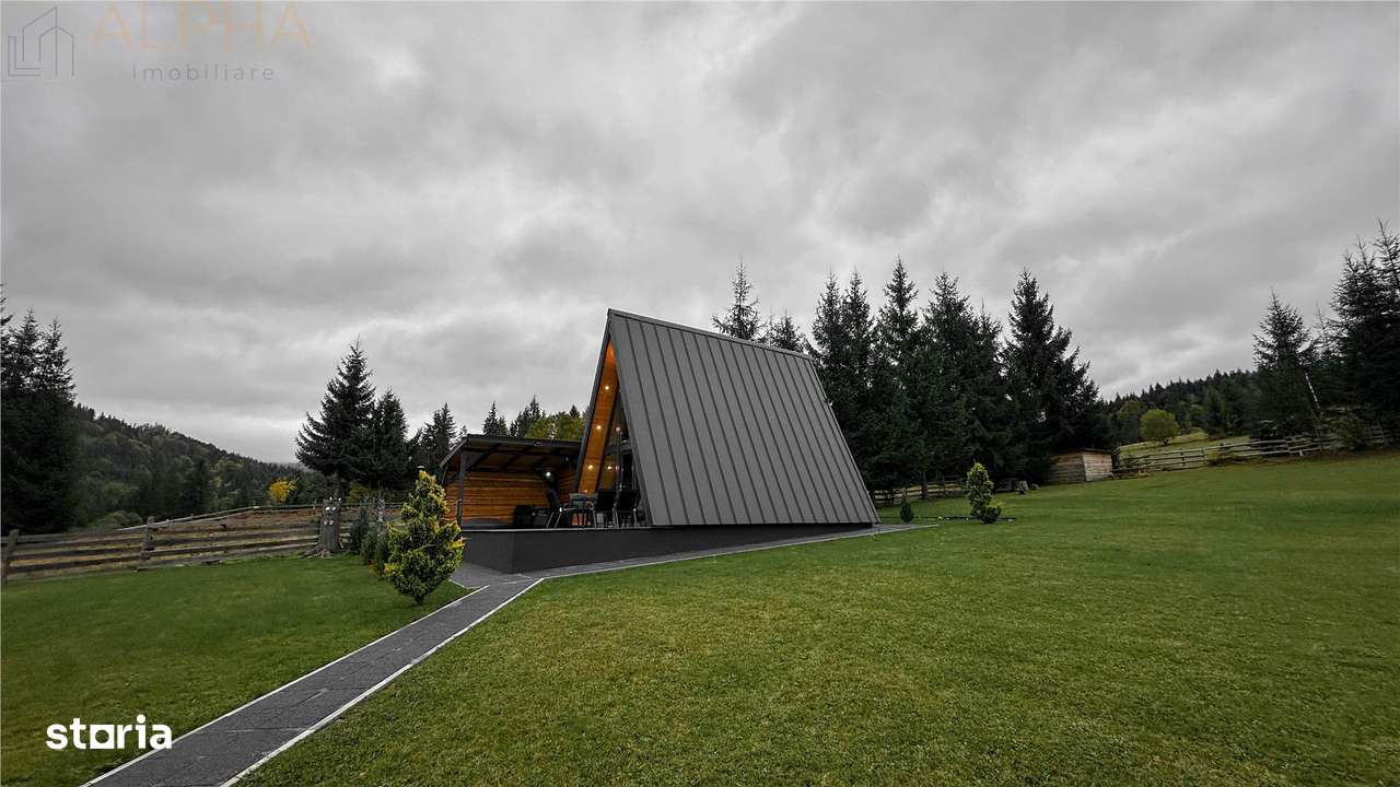 Cabana A Frame 115mp utili, Teren 3450mp, Coada Lacului Colibita - Imagine principală: 4/20