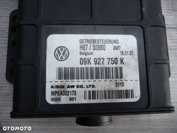 VW TRANSPORTER T5 1.9 2.5 TDI KOMPUTER STEROWNIK 09K927750K - 3