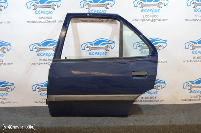 PORTA TRASEIRA TRÁS ESQUERDA PEUGEOT 306 7B N3 N5 FECHO ELEVADOR MOTOR PUXADOR VIDRO - 1