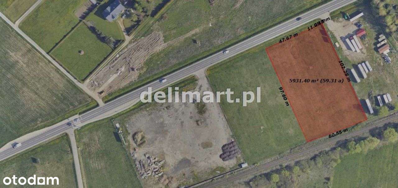 Działka inwestycyjna 59a przy drodze krajowej Dk28 - Pełny obrazek: 5/13