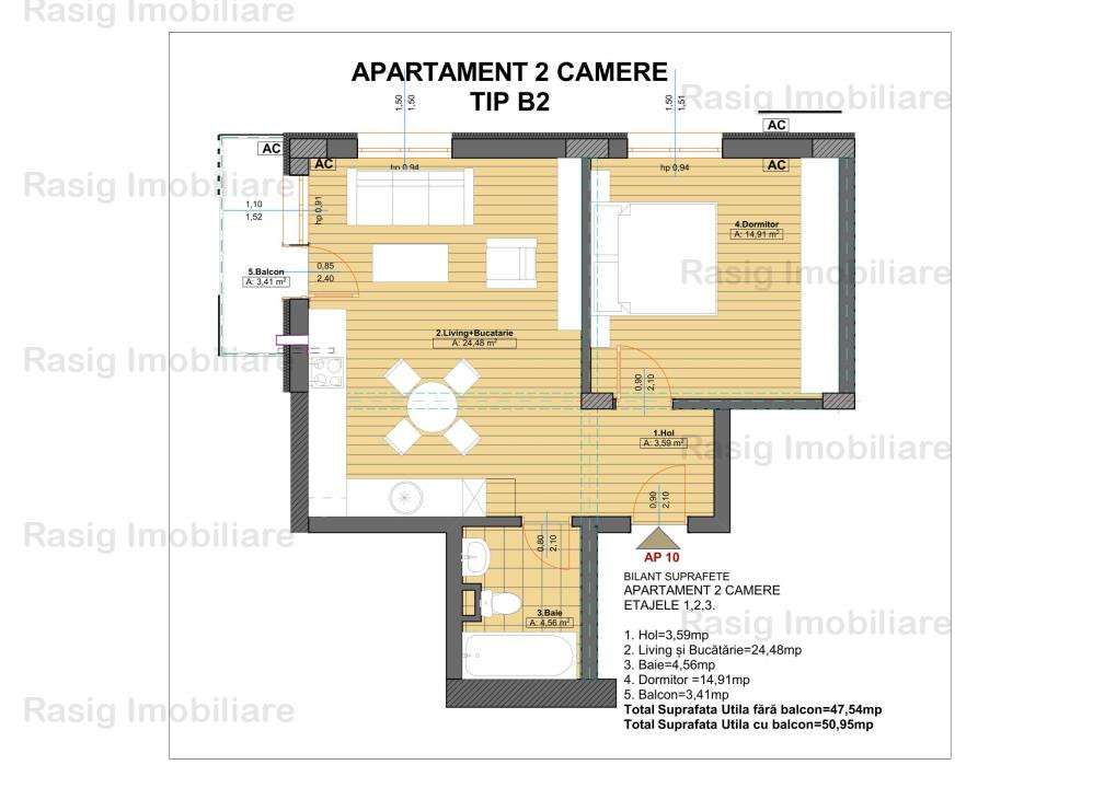 Ultimul apartament la  parter , 2 camere, curte privata ,negociabil - Imagine principală: 4/7