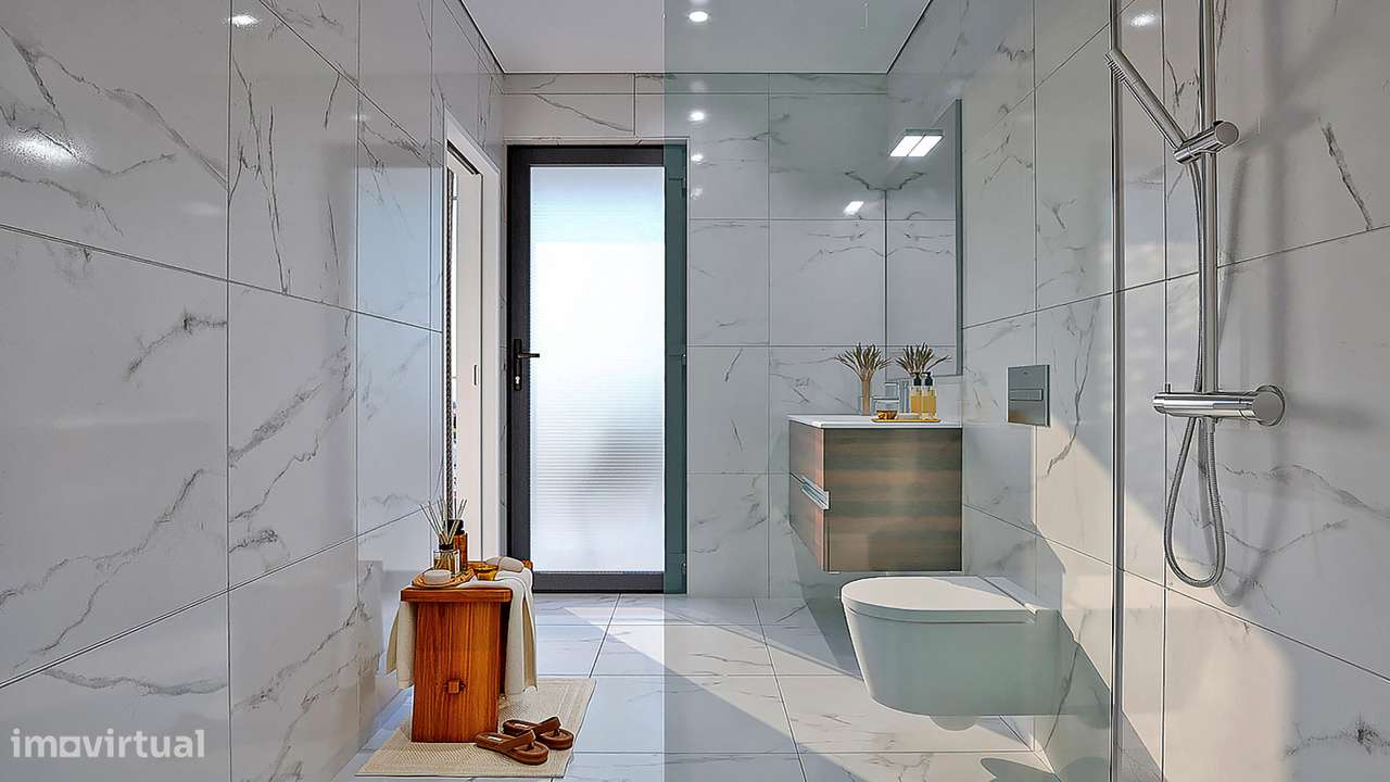 Apartamento T2 com varanda em Canidelo.-14