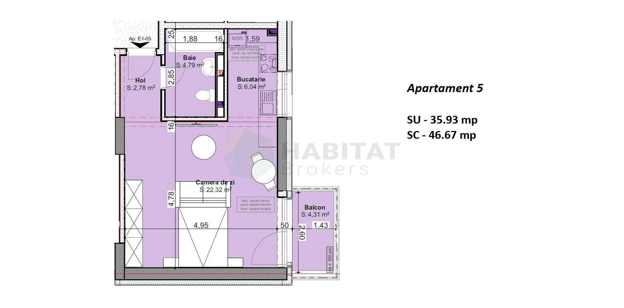 Garsonieră modernă într-un imobil nou – Direct Dezvoltator-1