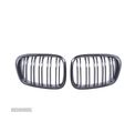 GRELHA DUPLA PRETO BRILHANTE PARA BMW SERIE 5 E39 95-03 - 2