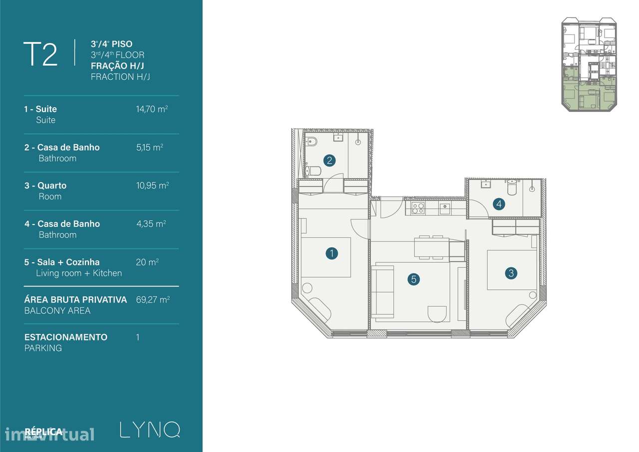 Apartamento T2 Vistas Rio | Próximo ao metro da Câmara de Gaia - Grande imagem: 5/26